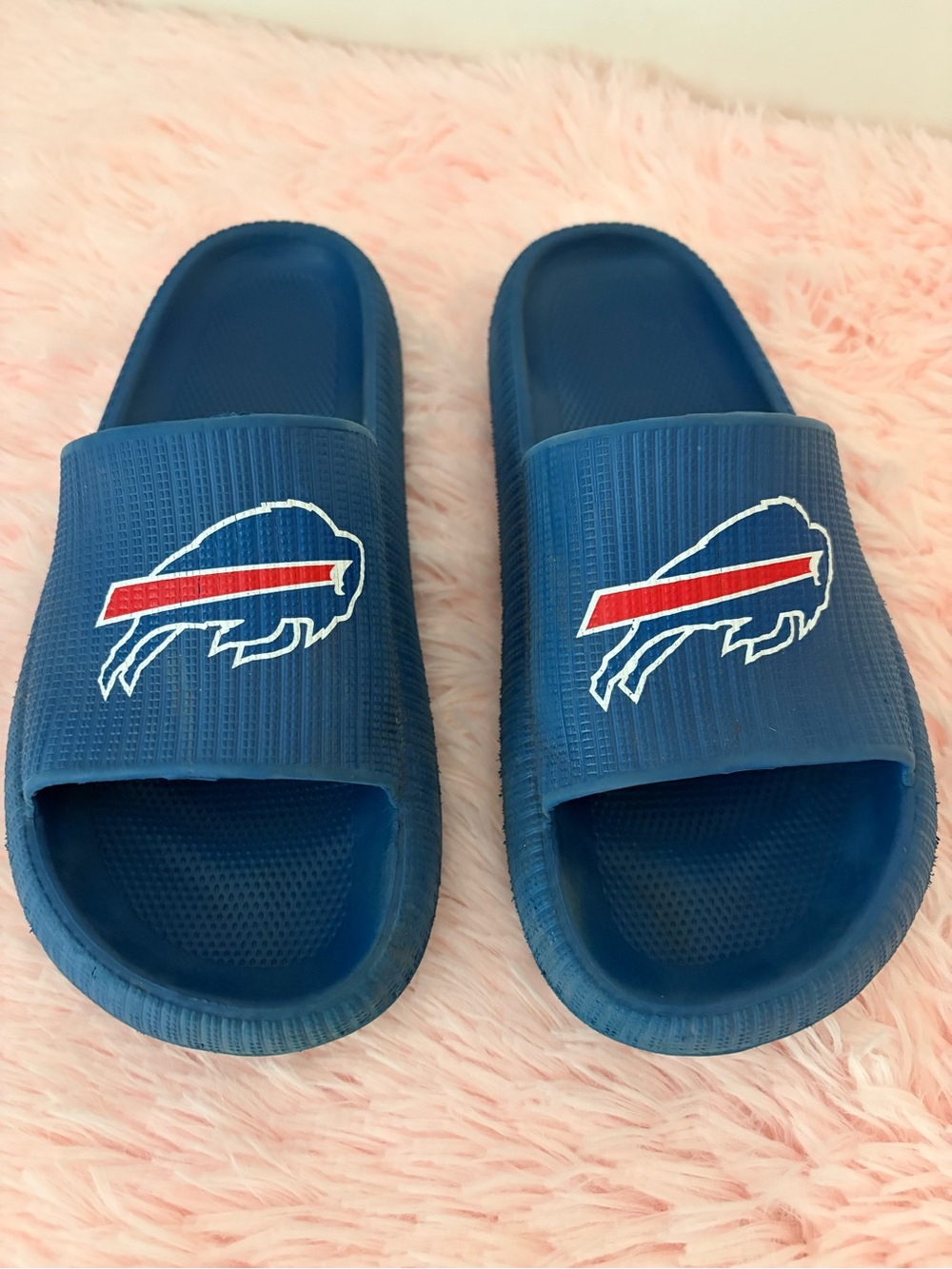 NFL Buffalo Bills Blue Slide Sandals - Women's